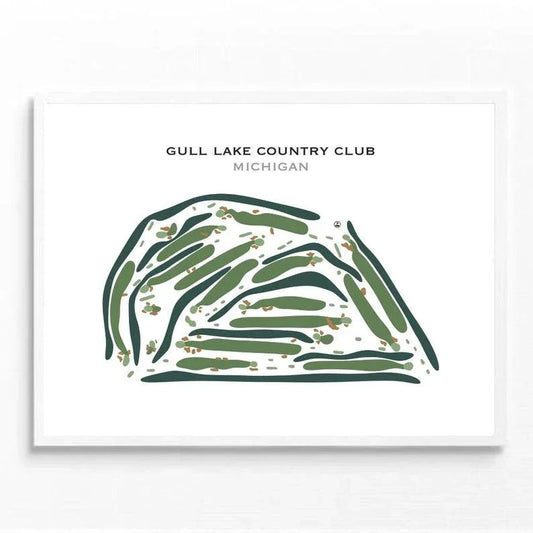 Gull Lake Country Club, Michigan - Printed Golf Courses