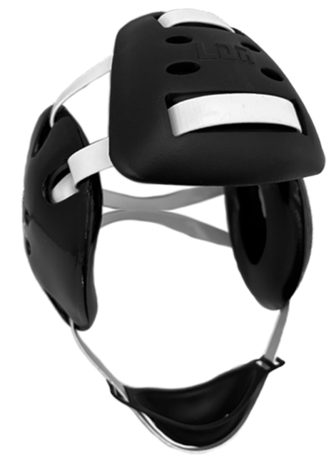 UNIVERSAL FRONT PAD - Adult -BLACK- Fits all 4 strap headgear