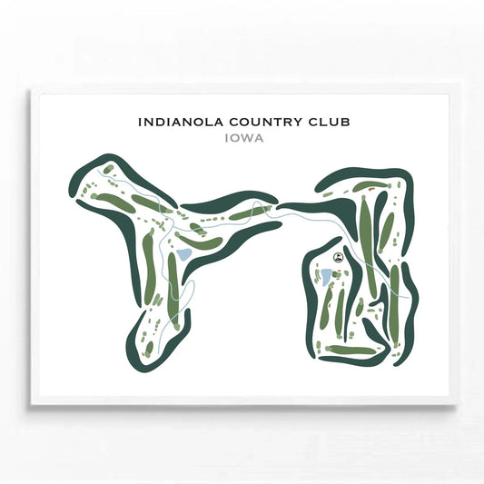 Indianola Country Club, Iowa - Printed Golf Courses