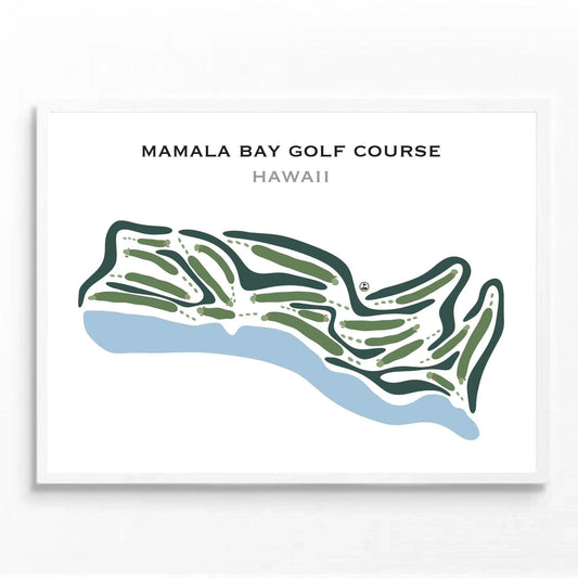 Mamala Bay Golf Course, Hawaii - Printed Golf Courses