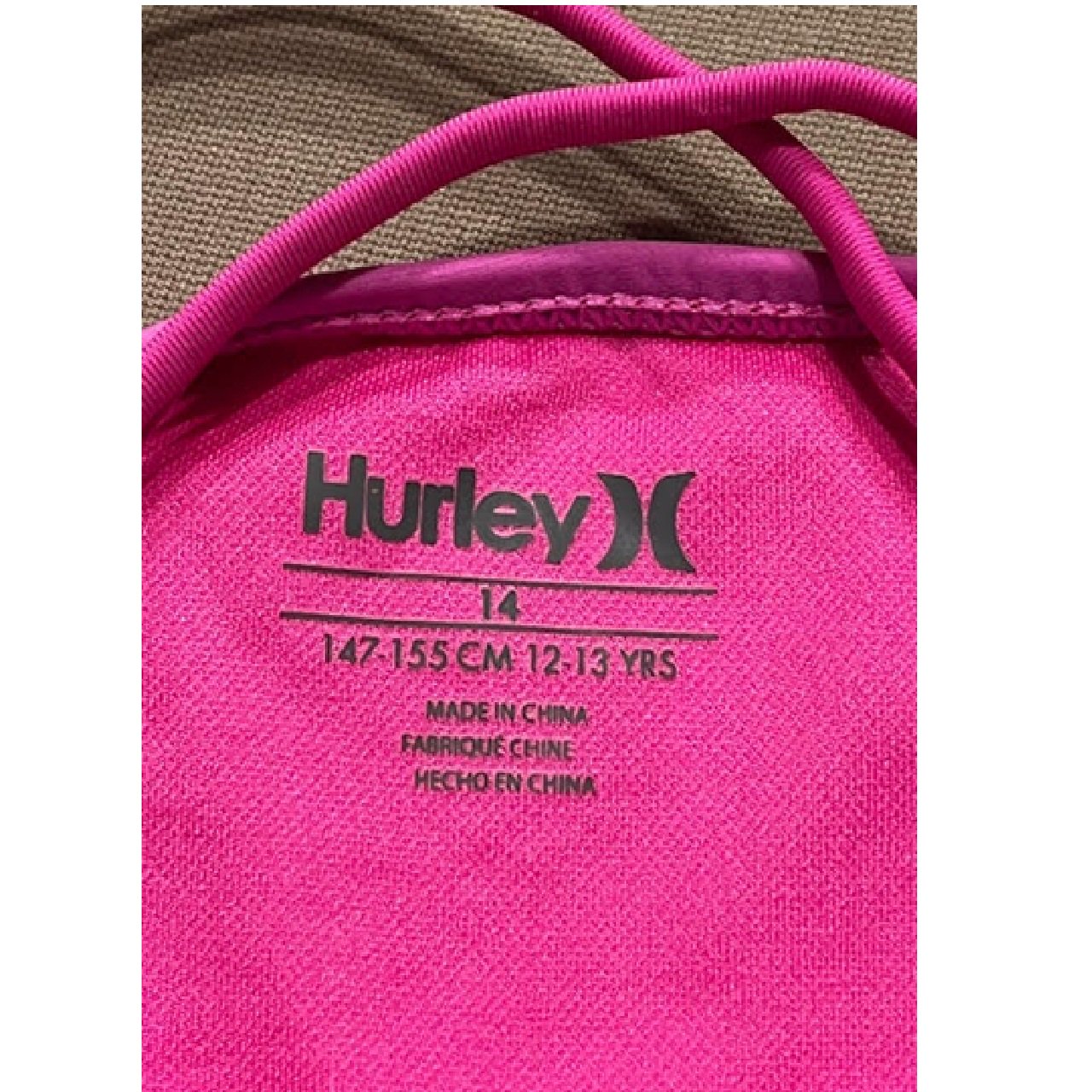 Hurley Girls Bathing Suite Top Only girls 14 (12-13yrs old) bm1