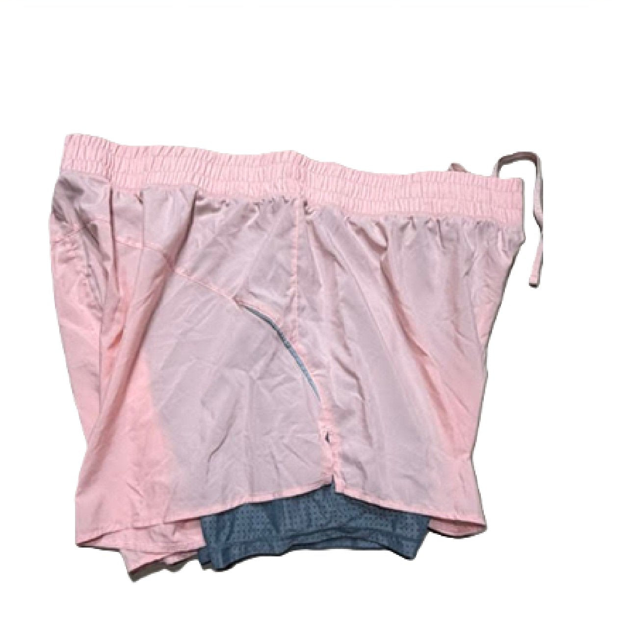 Fabletics Women's Perforated Run 2" Short Light Capri Coral/Stormcloud XXL/1X