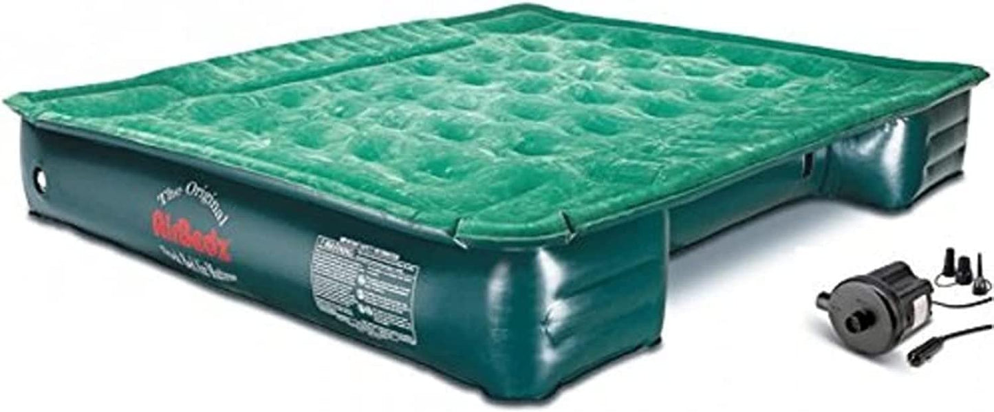 AirBedz Truck Bed Air Mattress Mid-Size 6'-6.5' Short , Green (72" x 55" x 12" Inflated)