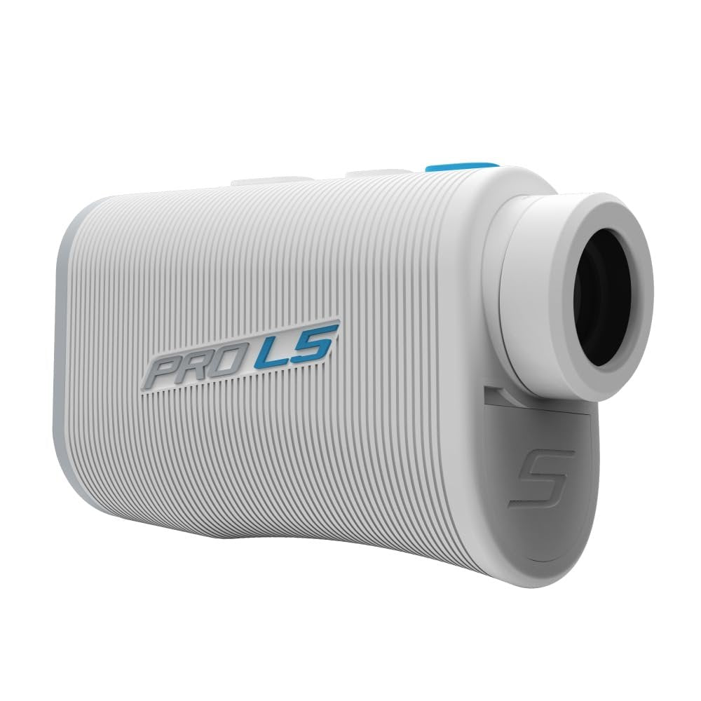Shot Scope PRO L5 Golf Rangefinder with OLED Display,  1300 Yard Range -White