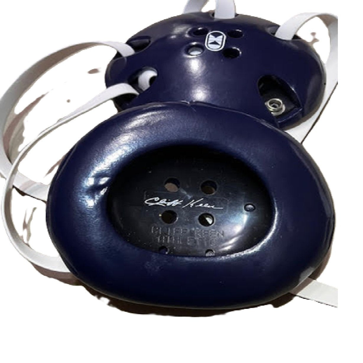 Cliff Keen Adults Signature 4-Strap Wrestling Headgear - Navy/White - Used