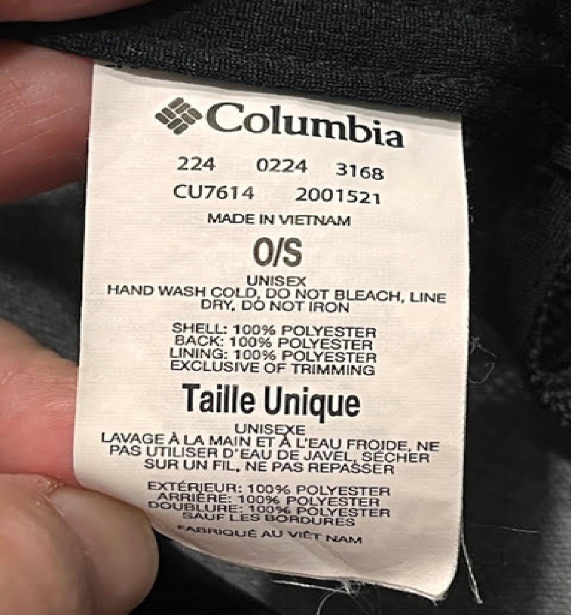 Columbia Tree Flag Trucker Style Snap Back hat Black-bm1