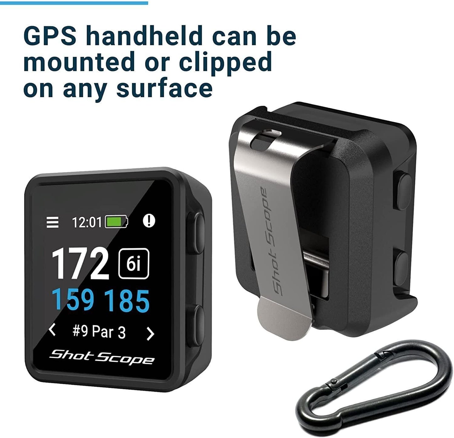 Shot Scope H4 Golf GPS Handheld with Club Shot Tracking  No Subscriptions