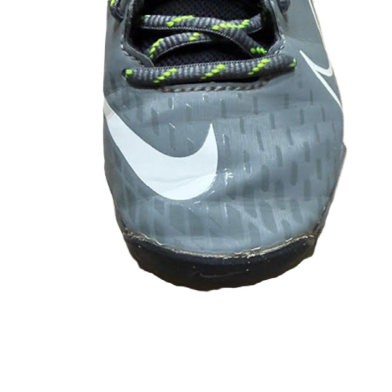 Nike Hyperdiamond 4 Keystone Girls Softball Cleats - Youth 3Y, Gray/Volt/White BM1