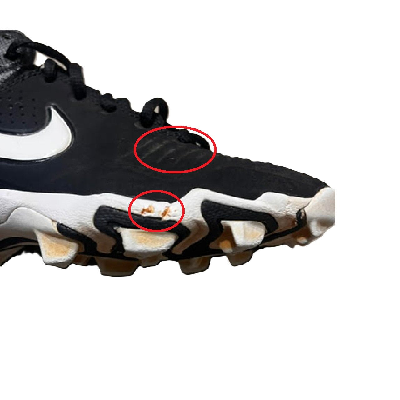 Nike Alpha Huarache 3 Keystone GS Baseball Cleats Youth Size 2.5Y Black BM1