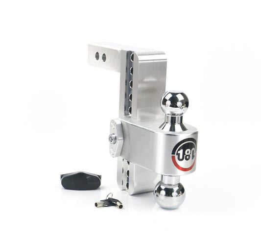 Weigh Safe 8 inch Trailer Hitch Ball Mount 180 degree-Turnover-2 in receiver
