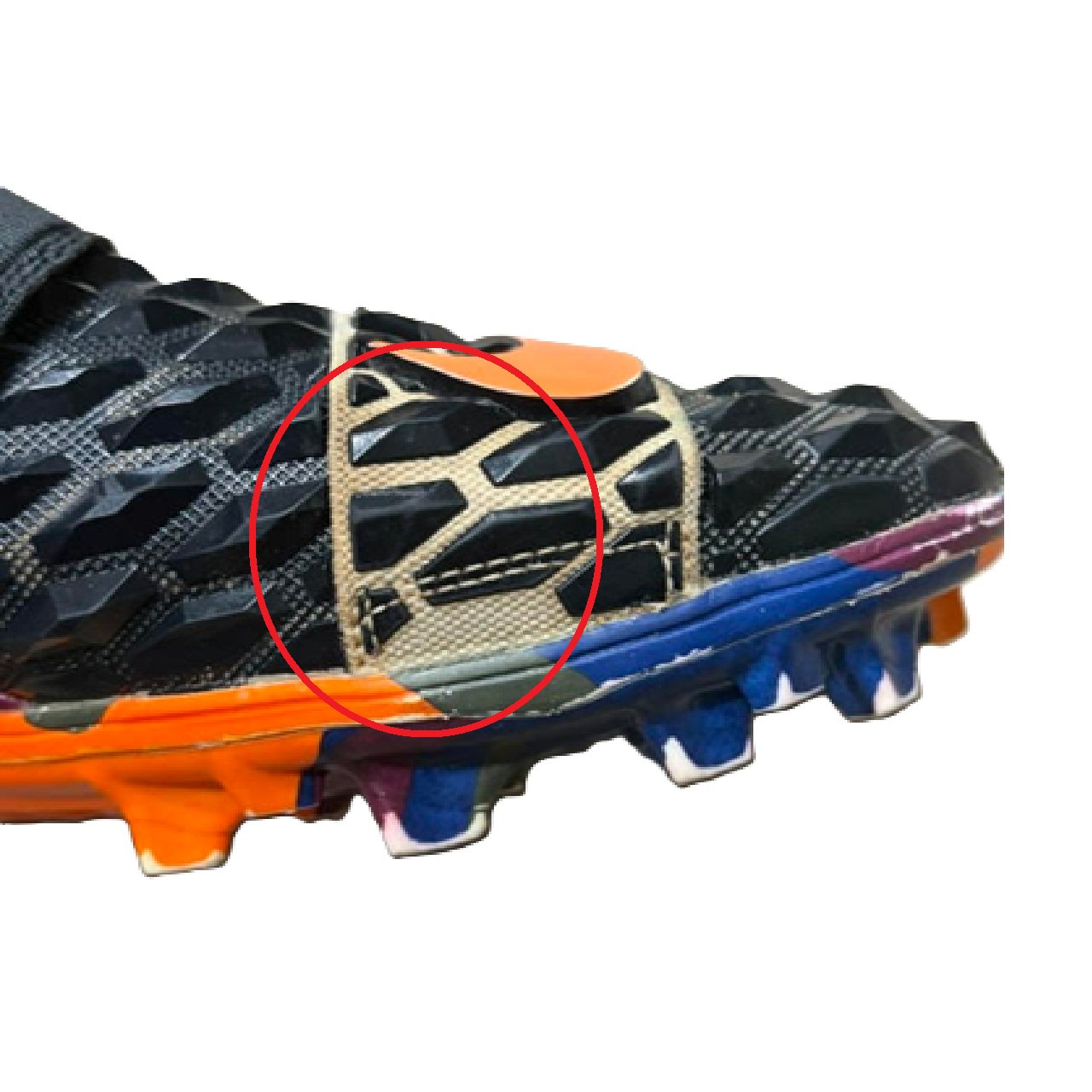 Nike Force Savage Elite 2 Football Cleats Black/Orange/Camo US 13 BM1