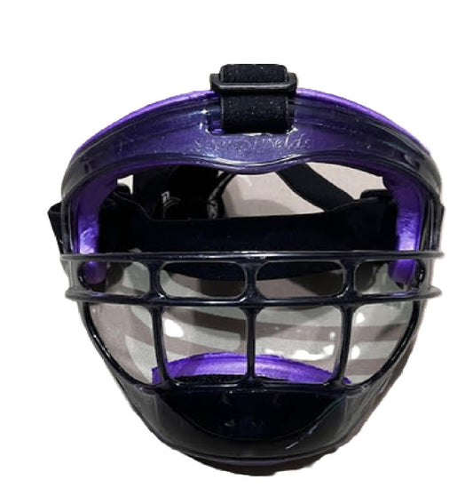 Sports Shield Defender Youth Softball Mask-Black/Purp-used