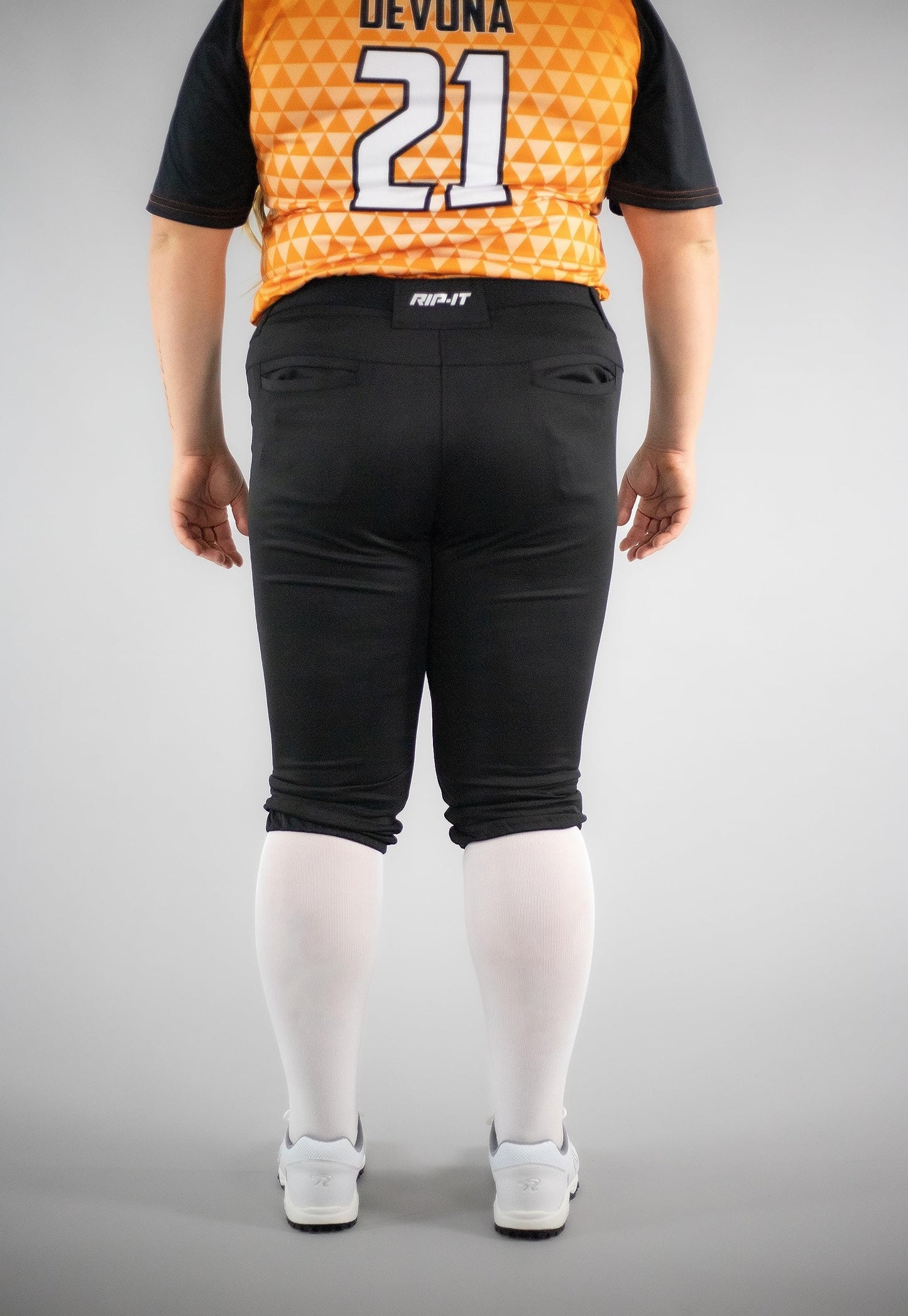 RIP-IT Women's Revolution Softball Pants - Curvy Cut - Black