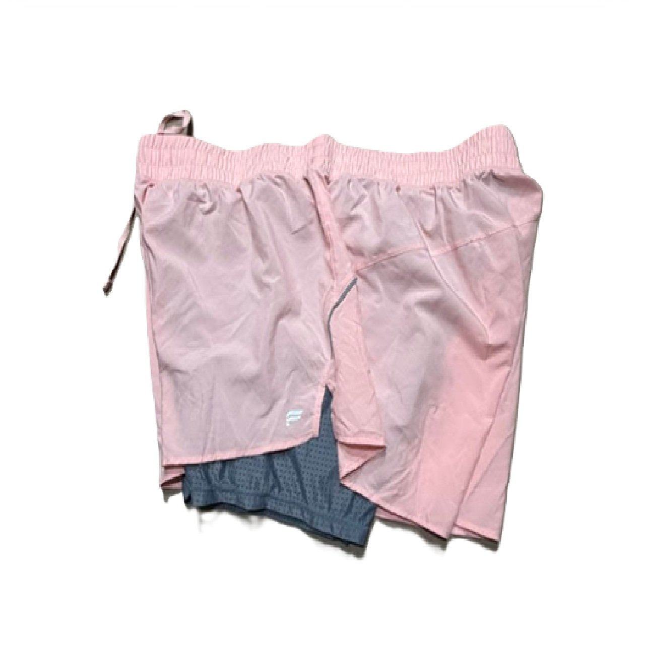 Fabletics Women's Perforated Run 2" Short Light Capri Coral/Stormcloud XXL/1X