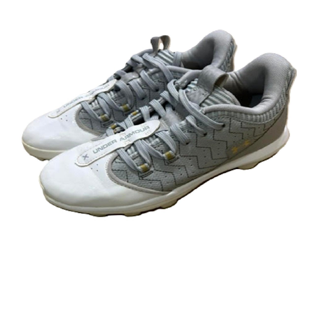 Under Armour Harper 9 TPU Baseball Cleat Gray/White 4Y BM1