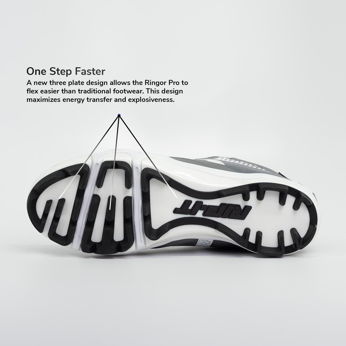 Ringor SwiftStep Pro TPU Softball Cleat Women's Gray