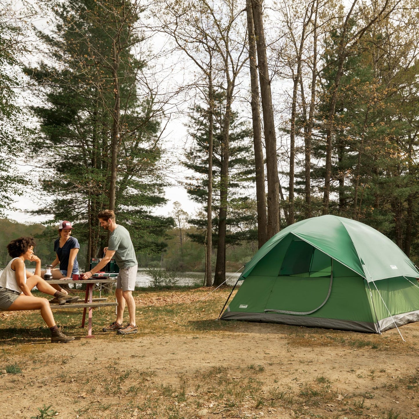 Coleman Sundome 4-Person Camping Tent -Spruce Green 2207036