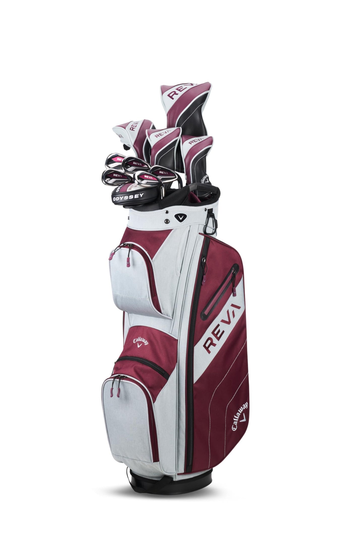Callaway Women's REVA RH Golf Set 11pc with EGPLNT Cart Bag (Regular)