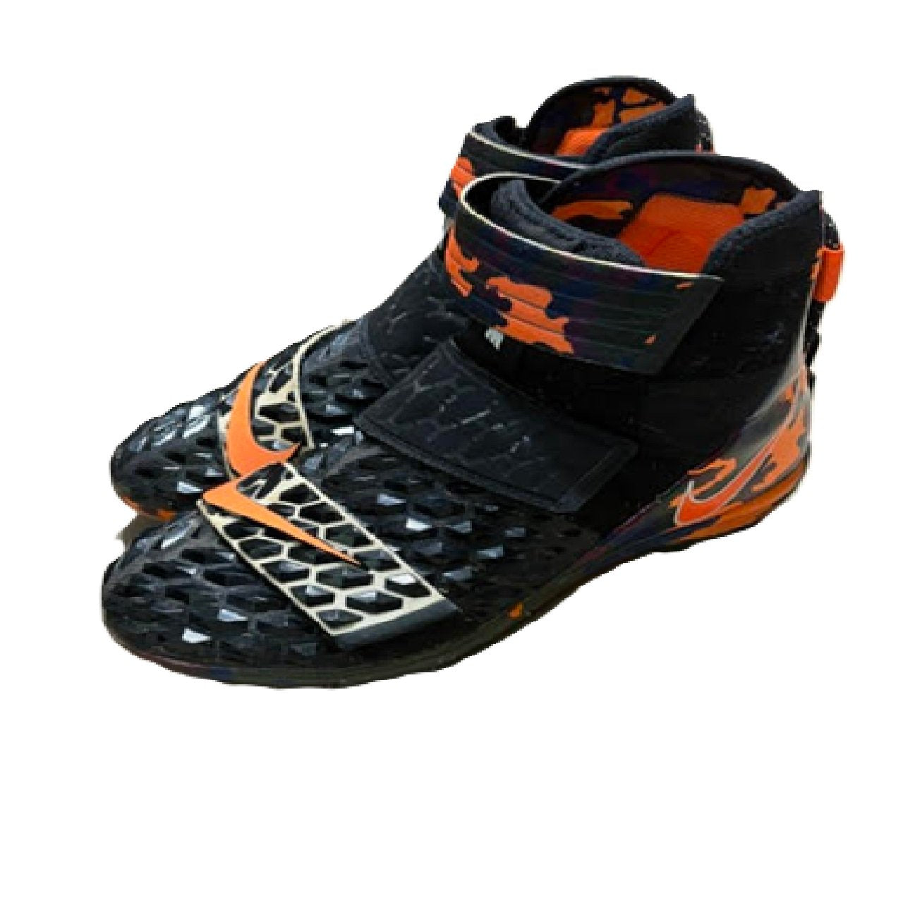 Nike Force Savage Elite 2 Football Cleats Black/Orange/Camo US 13 BM1