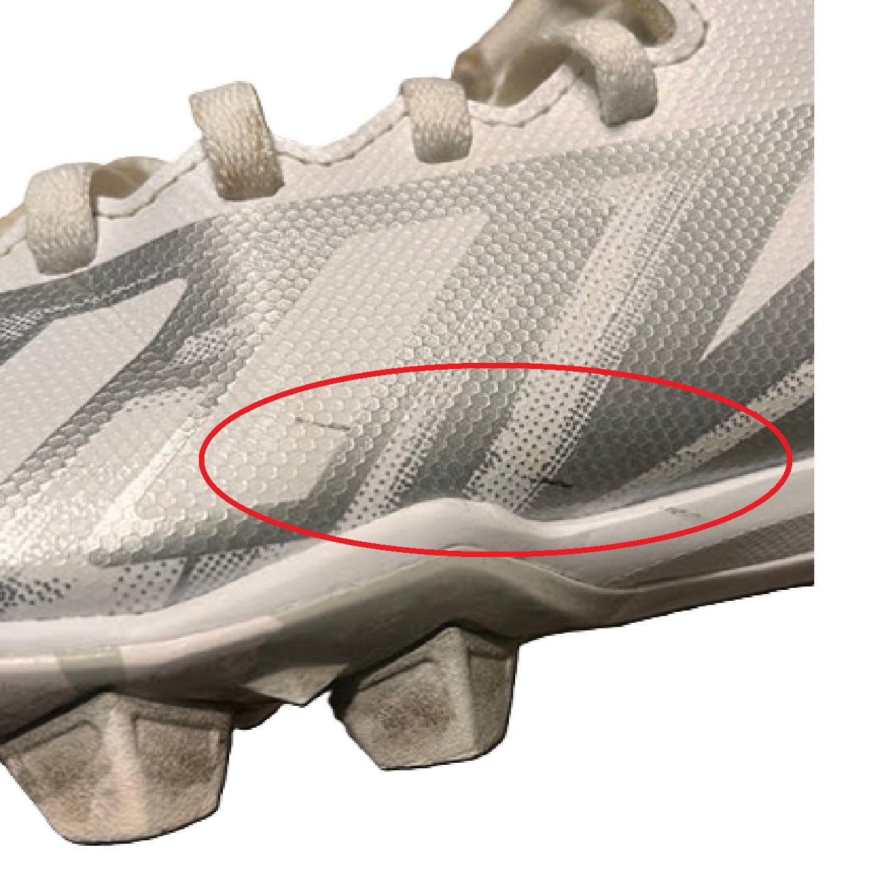 adidas Freak Spark MD J 23 Football Cleat White/Gray US 5 BM1