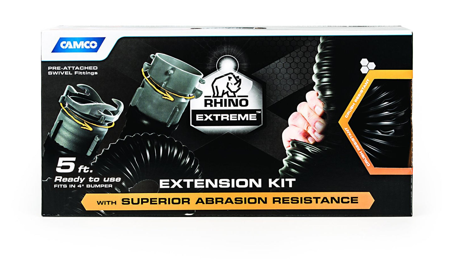 Camco RhinoEXTREME 5' Sewer Hose Extension w/Swivel Bayonet & Lug