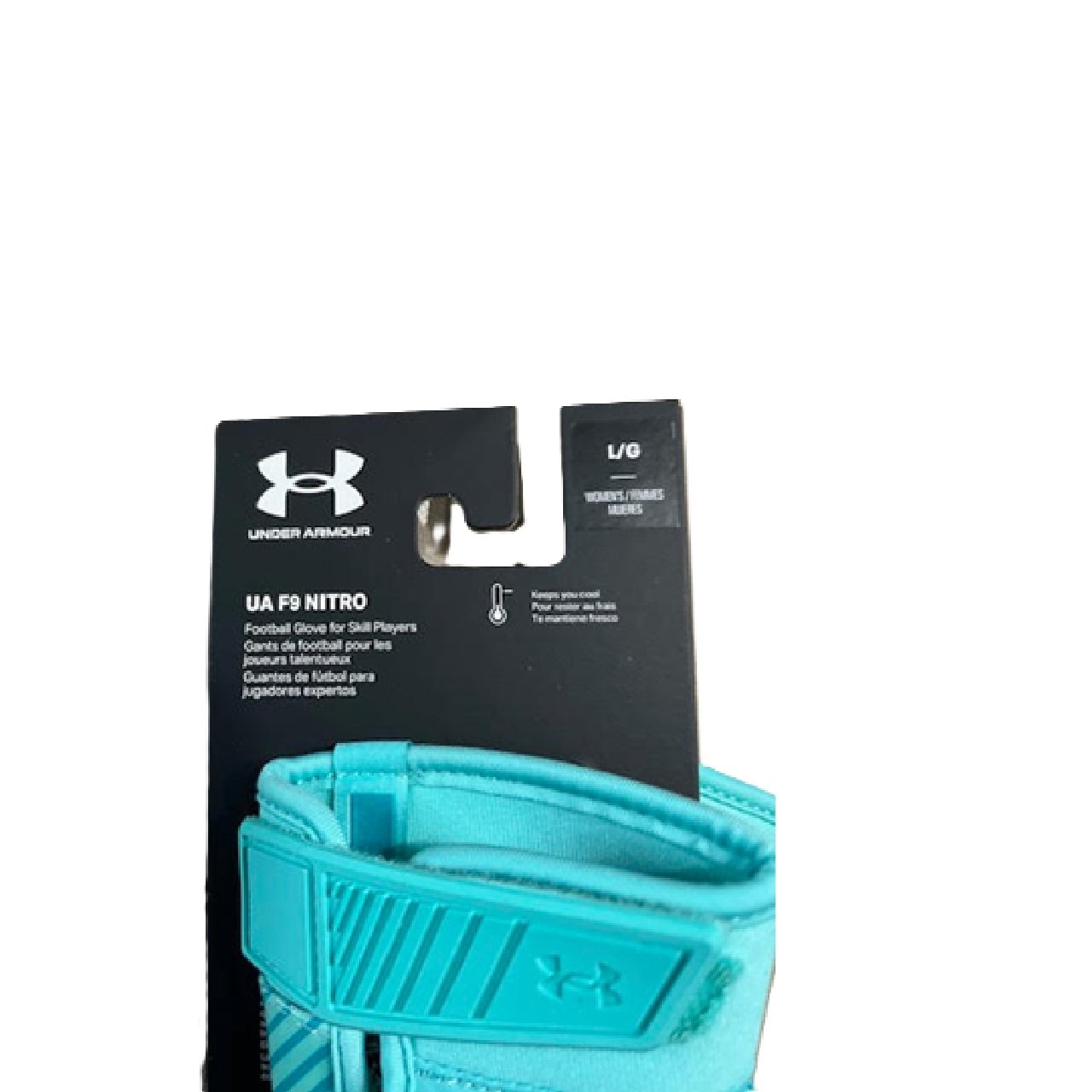 Under Armour Womens F9 Nitro Football Receiving Gloves LG