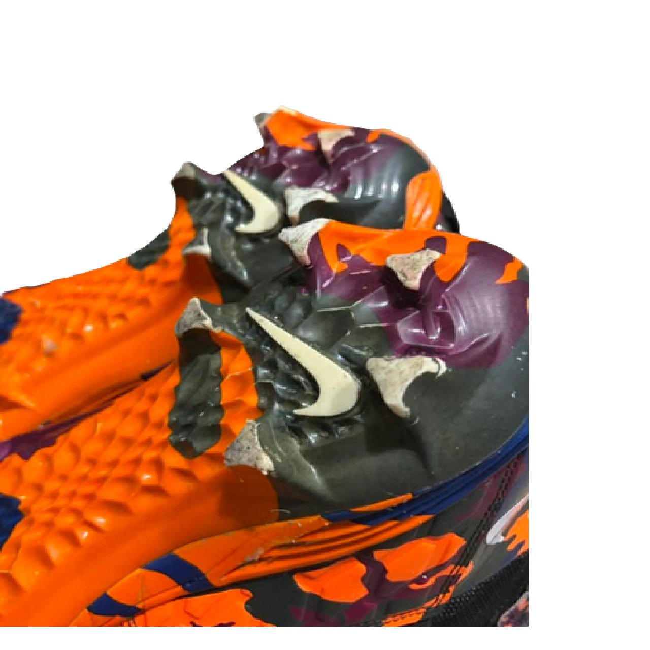 Nike Force Savage Elite 2 Football Cleats Black/Orange/Camo US 13 BM1