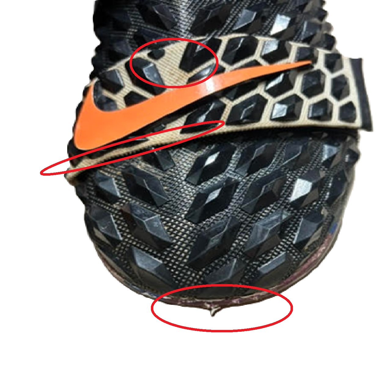 Nike Force Savage Elite 2 Football Cleats Black/Orange/Camo US 13 BM1