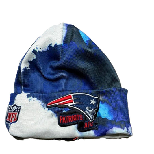 New Era Men's NFL Patriots Sideline Ink Dye Cuffed Knit Hat BM1