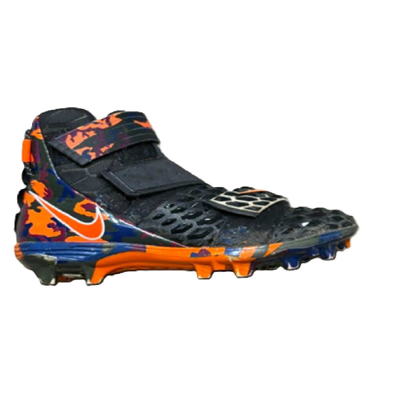 Nike Force Savage Elite 2 Football Cleats Black/Orange/Camo US 13 BM1