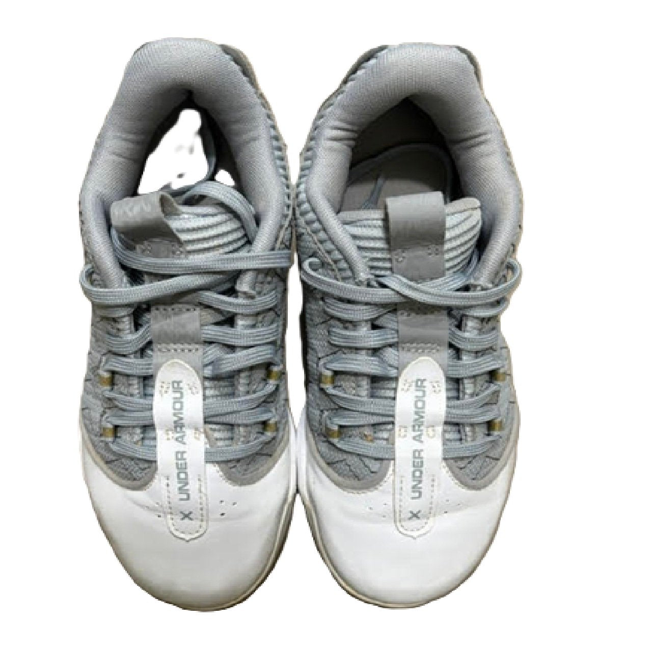 Under Armour Harper 9 TPU Baseball Cleat Gray/White 4Y BM1