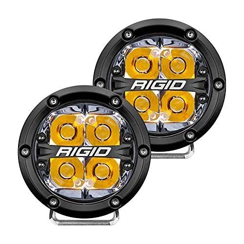 Rigid Industries 36114 360-series 4" Led Off-road Spot Beam W/amber Backlight -