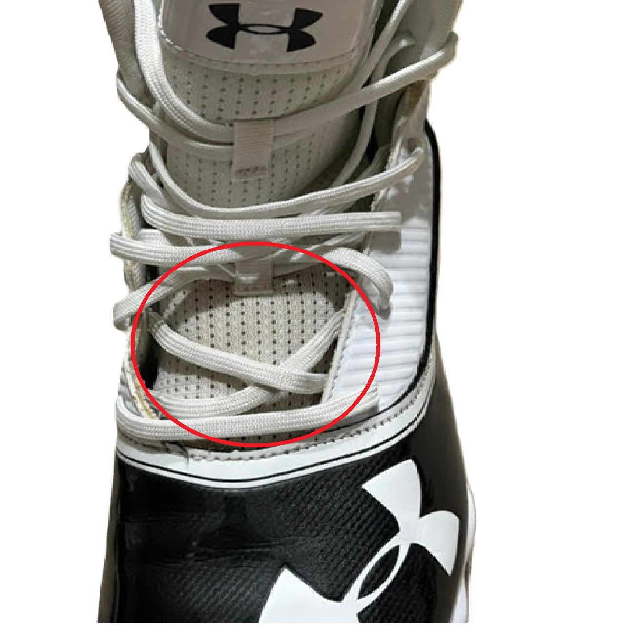 Under Armour Highlight RM Mid-Top Football Cleats US 8.5 Black White BM1