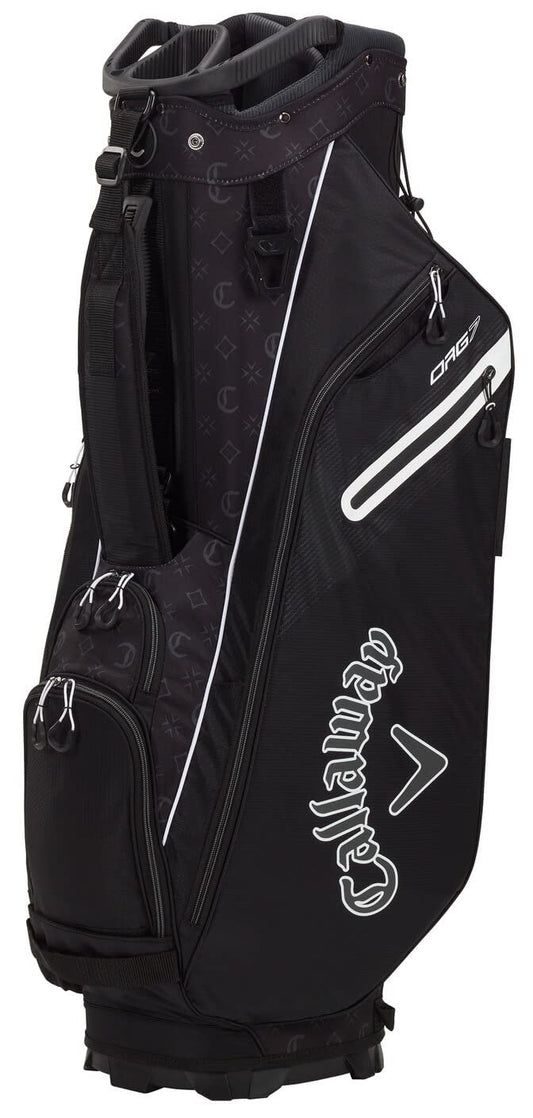 Callaway Golf 2021 ORG 7 Cart Bag, Black/Print/Charcoal