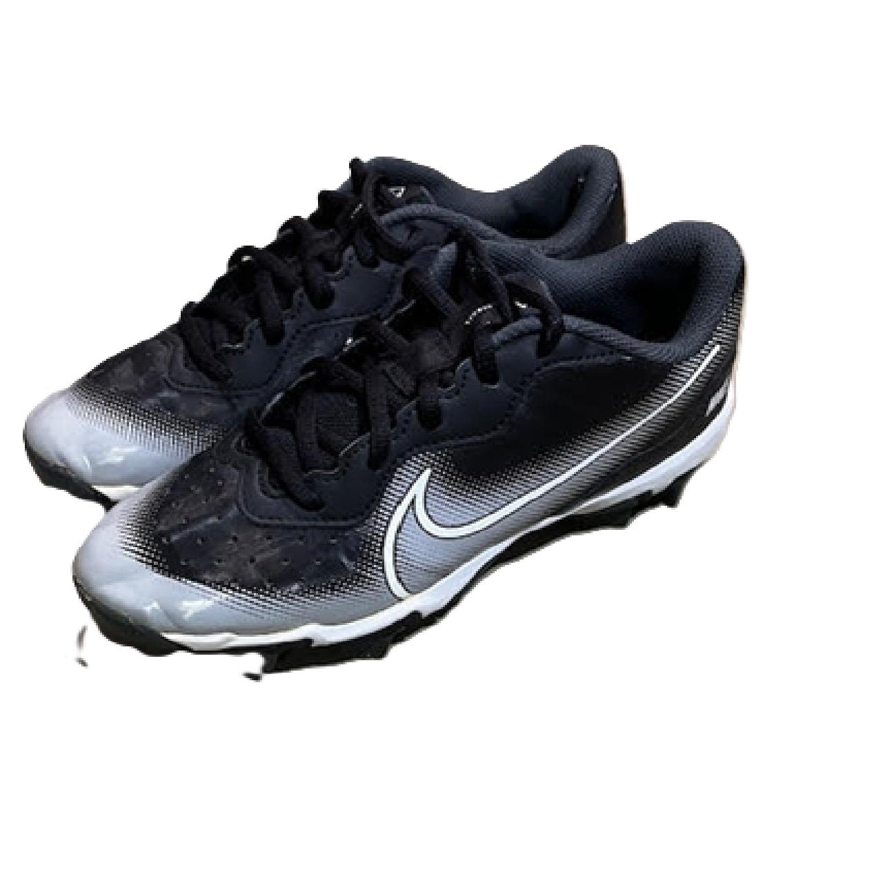 Nike Alpha Huarache 4 Keystone Baseball Cleat US 5.5Y Black BM1