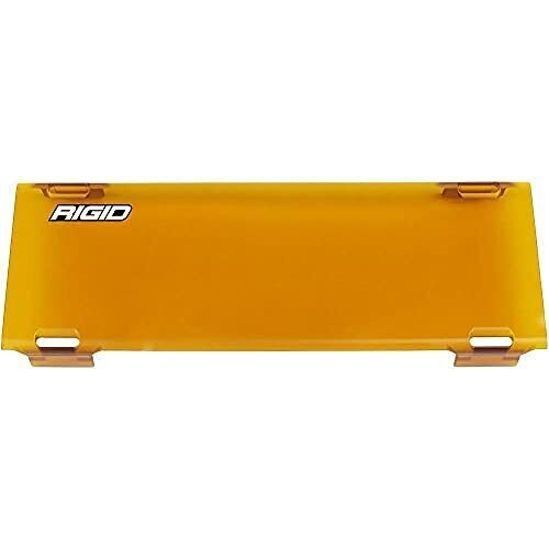 Rigid Industries 10in E-Series Light Cover - Amber -trim 4in & 6in
