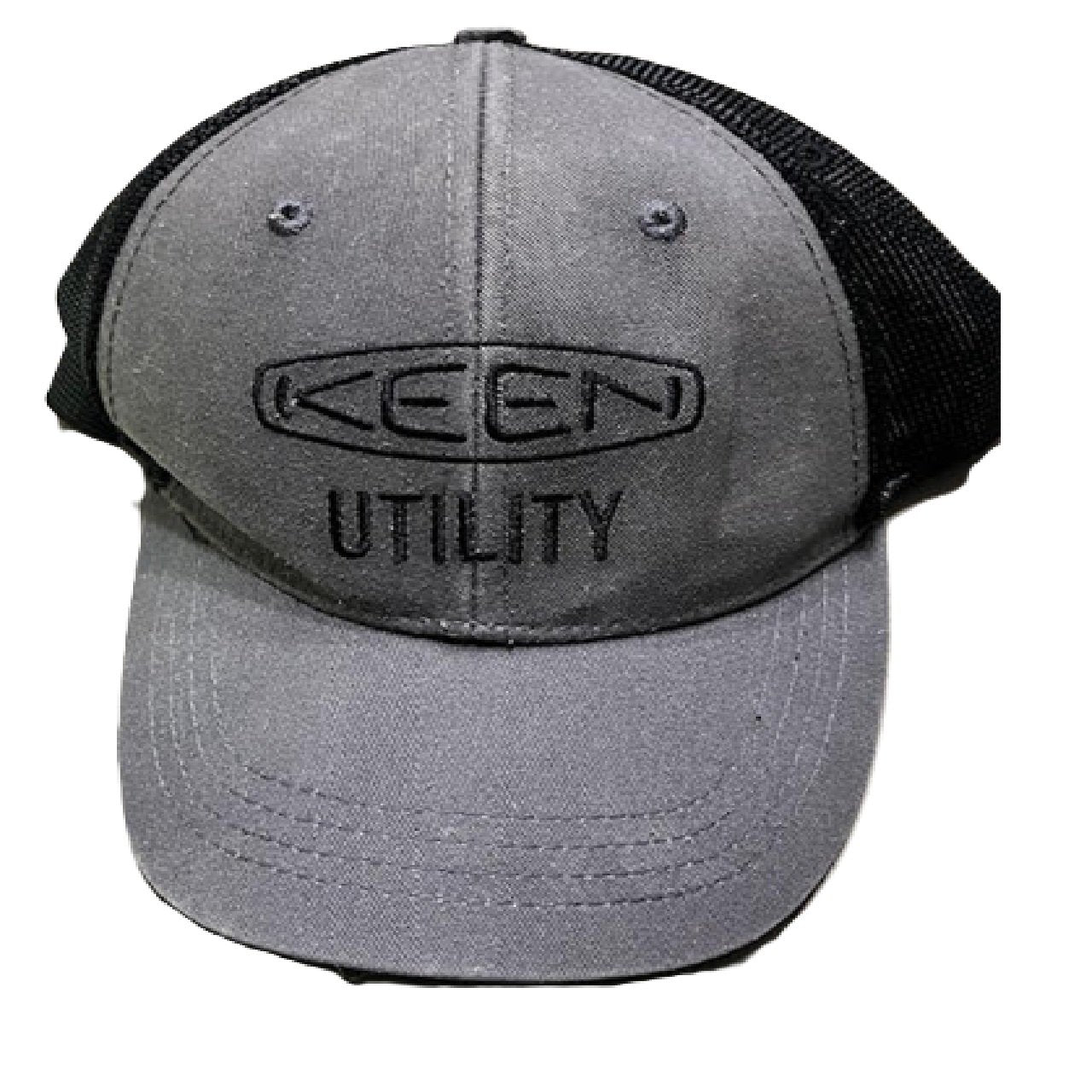 Keen Utility Snapback Trucker Hat - Black/Gray Adjustable 6-Panel Mesh Back BM1