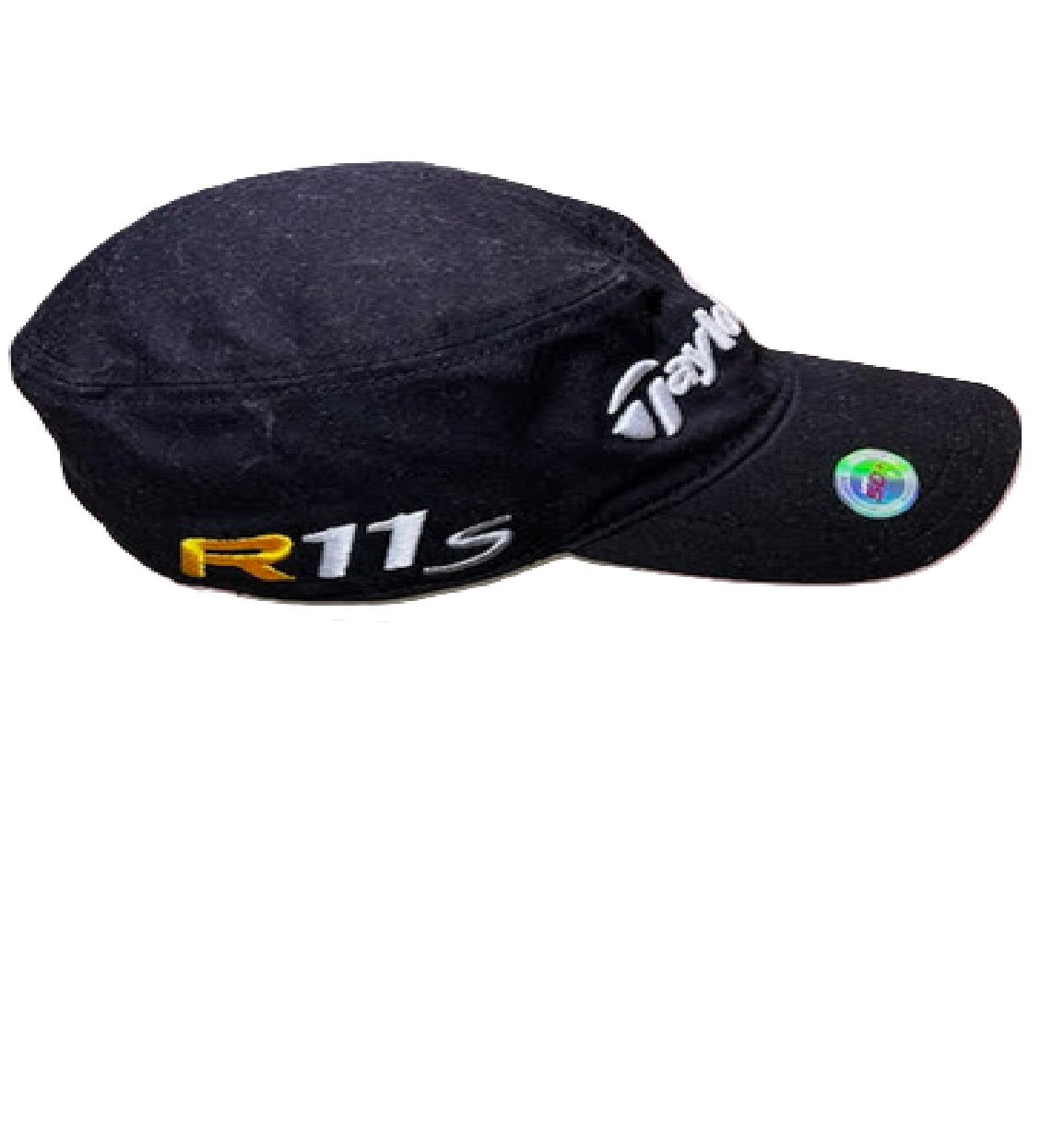 Taylormade Cage Golf Hat with RBZ, R11S logos-Black Flat Top L/XL Bm1