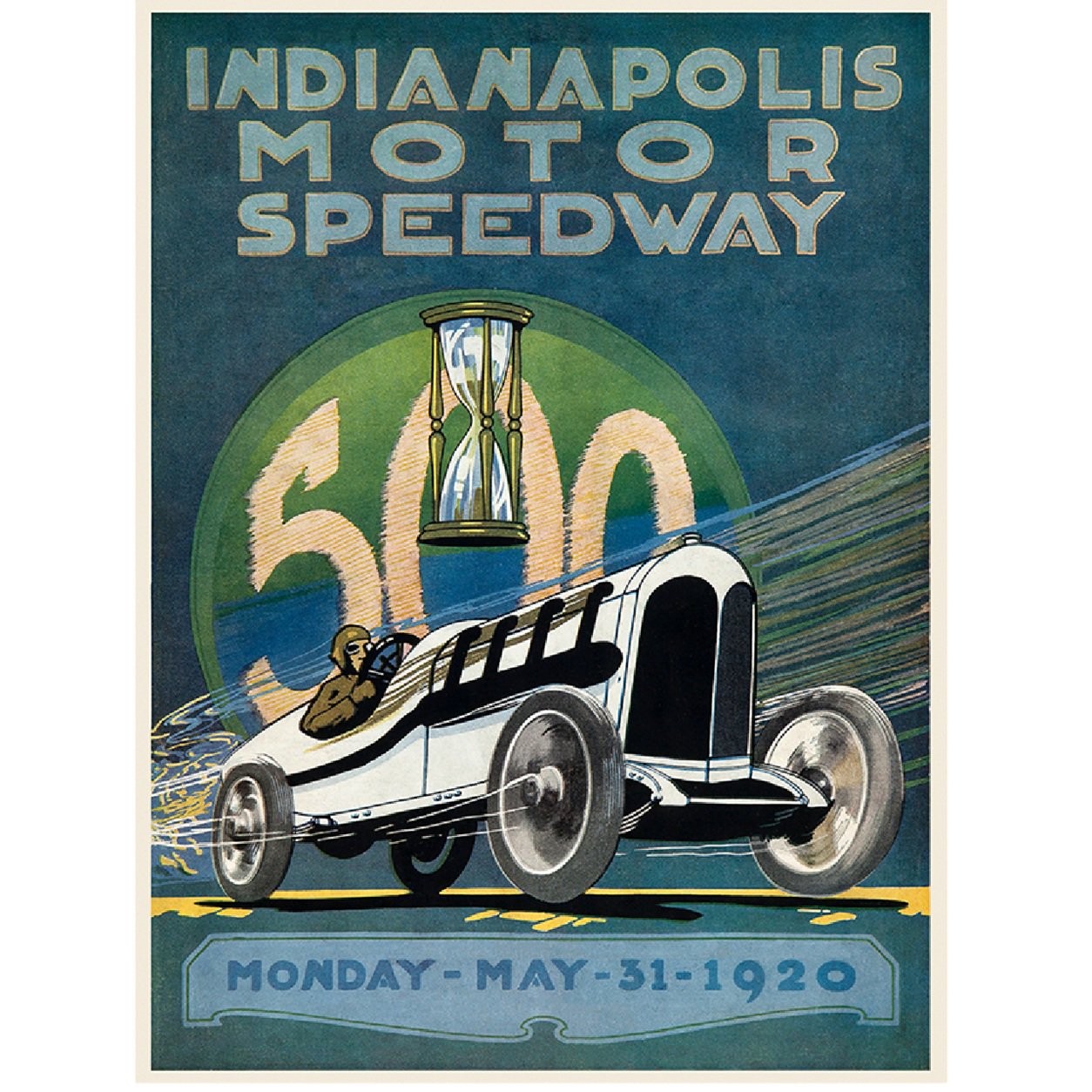 1920 Indianapolis 500 Race Poster Reproduction Poster Art