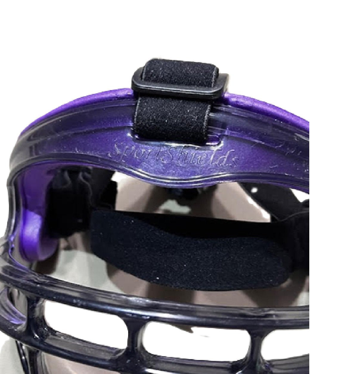 Sports Shield Defender Youth Softball Mask-Black/Purp-used