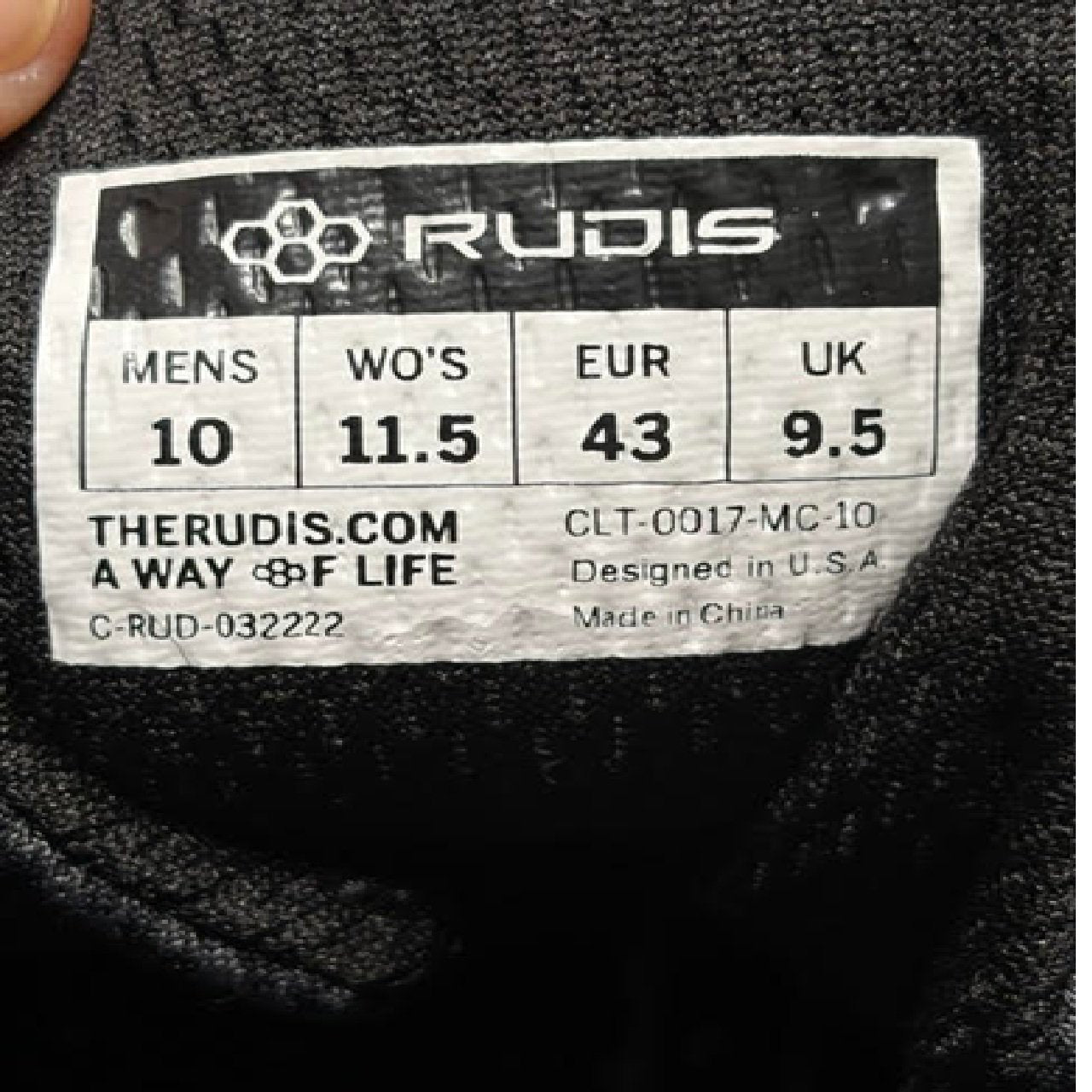 Rudis Colt 2.0 Men's Wrestling shoe Size 10 -BM1