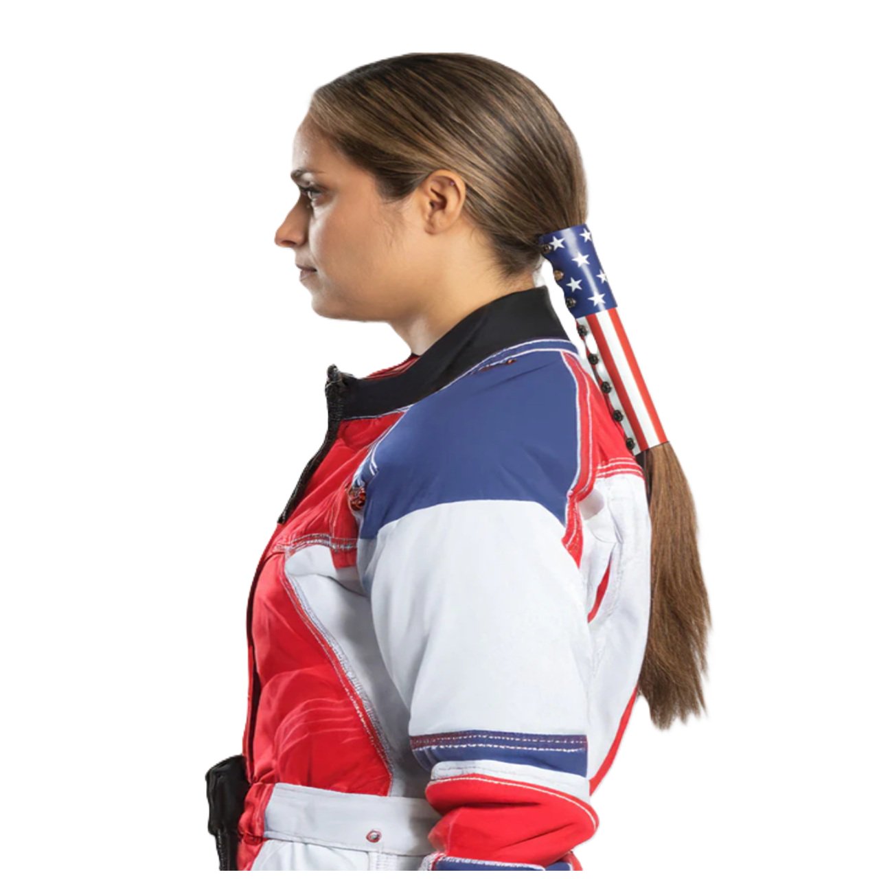 HG Sport Neoprene Hair Glove-Patriotic USA  Ponytail Holder