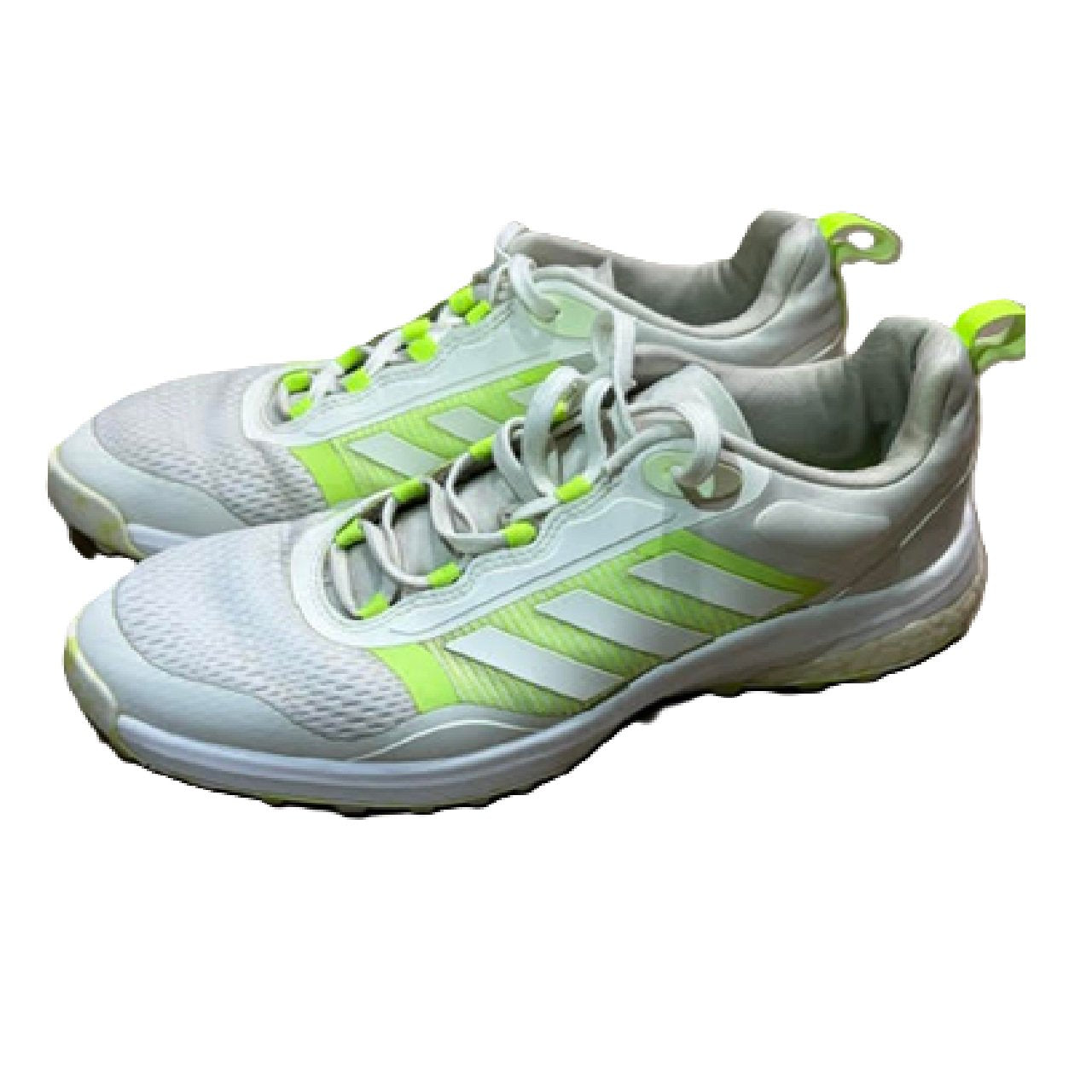 adidas Zoysia Spikeless Women's Golf Shoe US 7 Cloud White/Lucid Lemon-BM1