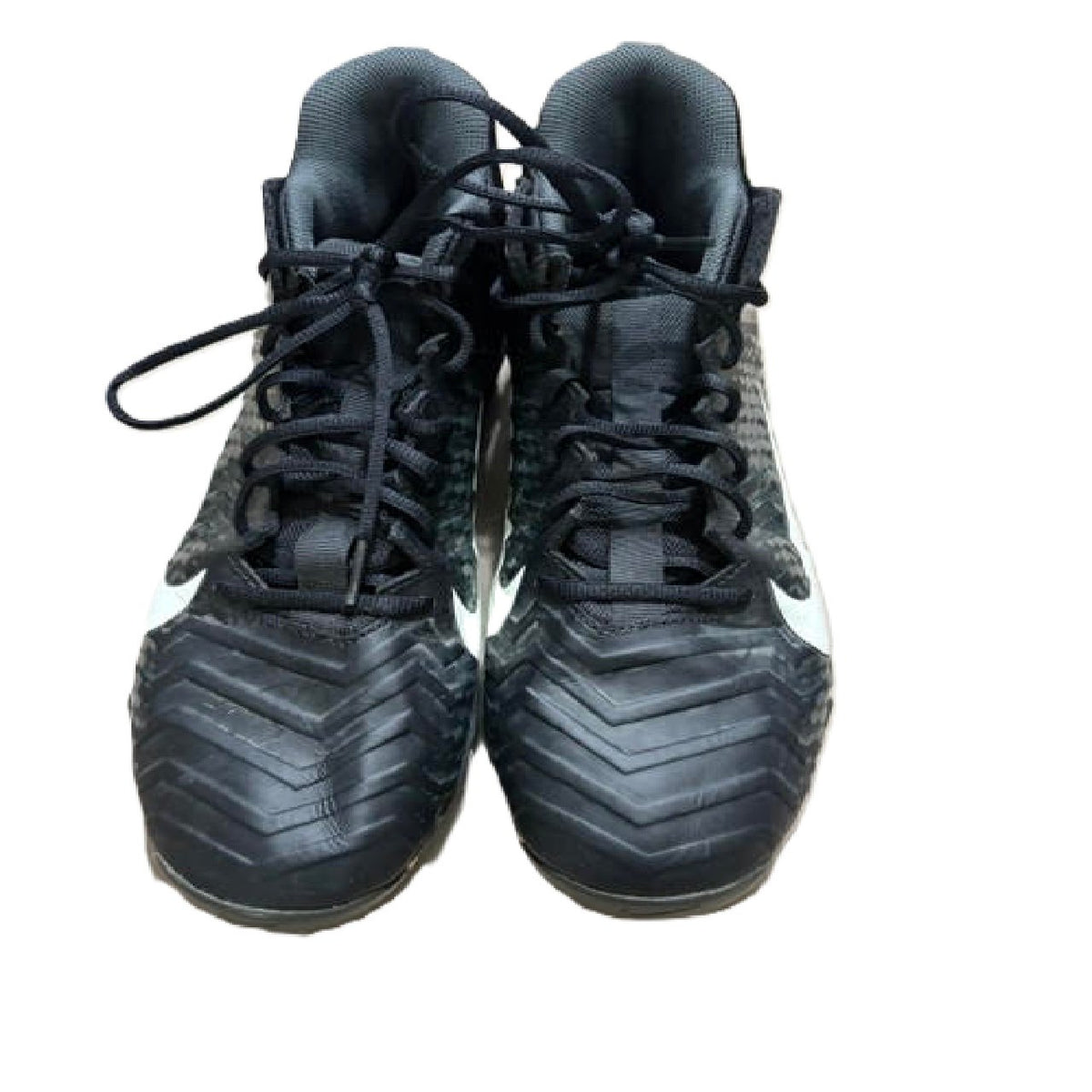 Nike Alpha Menace 2 Shark 'Black White' low-top molded football cleat Mens 11