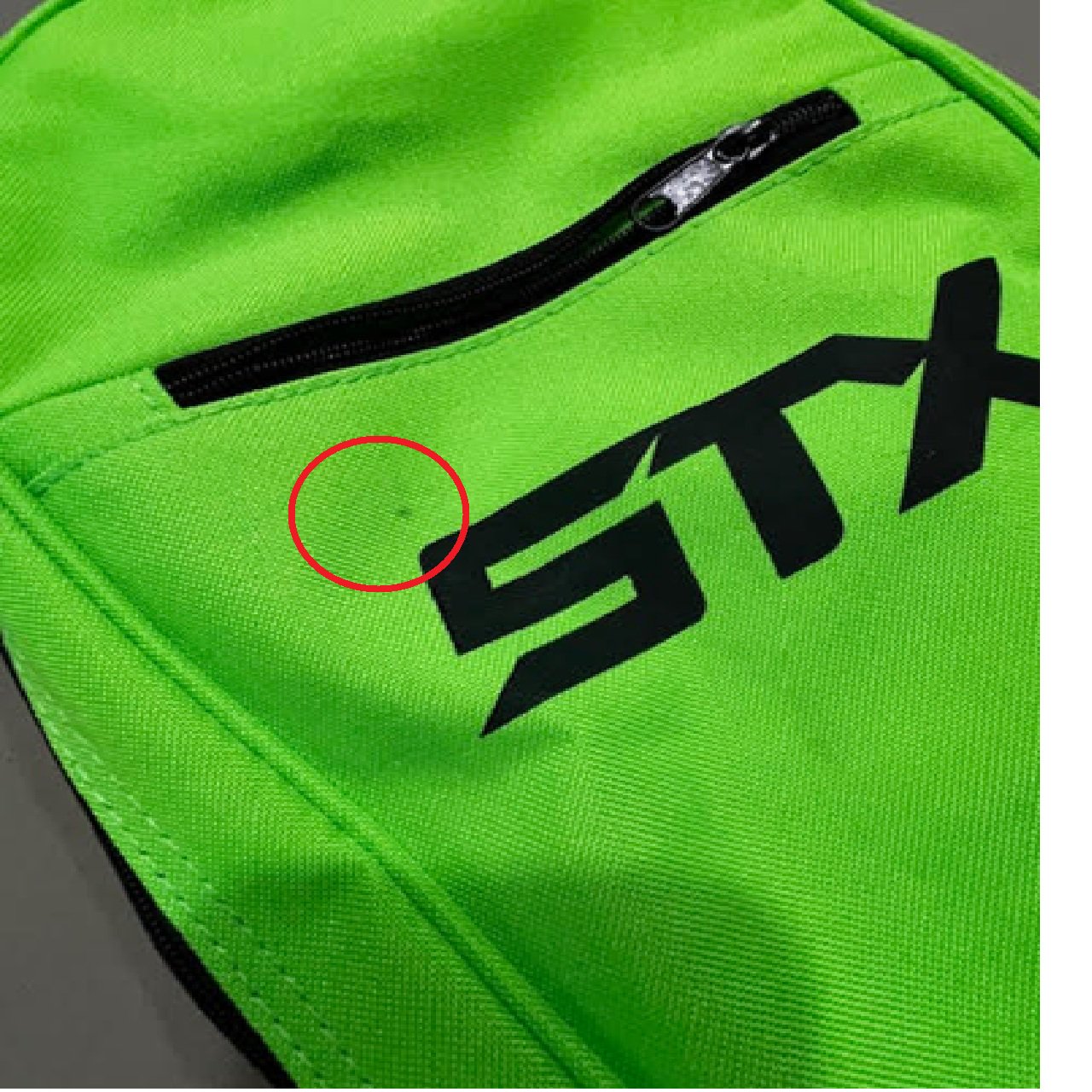 STX Lacrosse Essentials Stick Bag Green, used - bm1