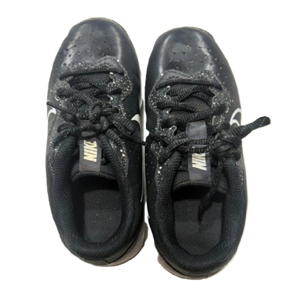 Nike Alpha Huarache 4 Keystone Kids Baseball Cleats Black US 1Y BM1