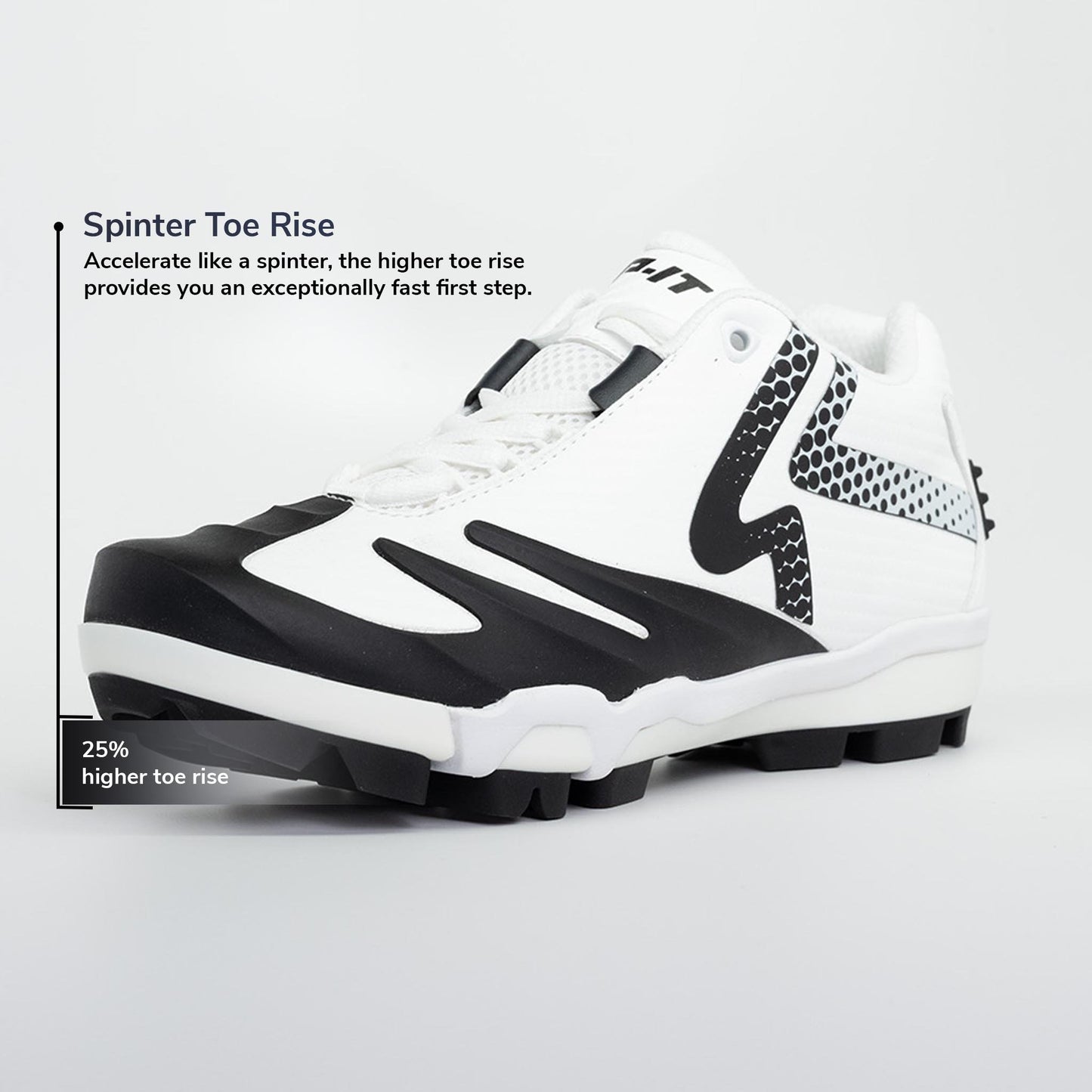 Ringor SwiftStep Pro TPU Softball Cleat Women's White