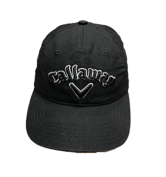 Callaway Black Adjustable 100% Cotton Golf Hat