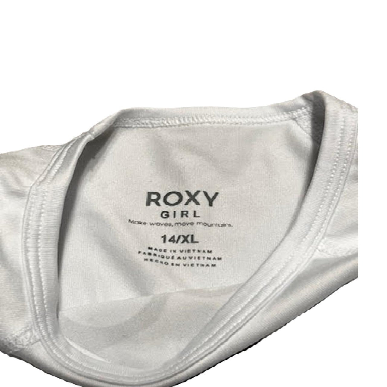 Roxy Girls Long Sleeve Rash Guard 14/XL White BM1
