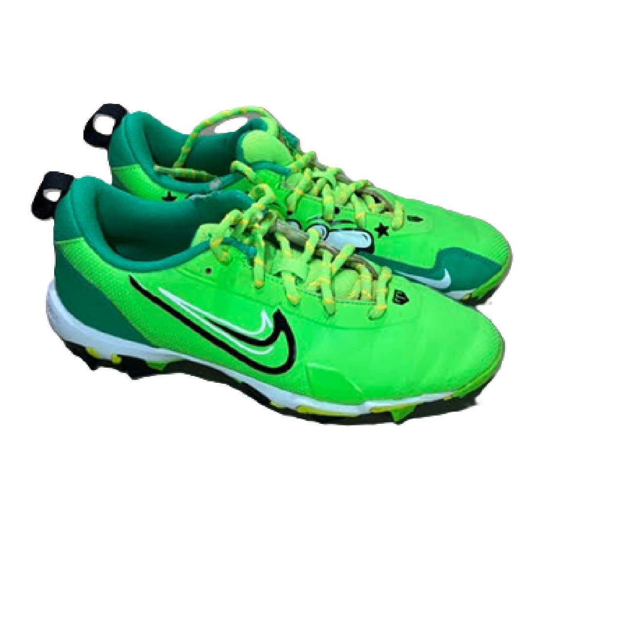 Nike Force Trout 9 Keystone GS Baseball Cleats Green Strike Youth Size 6Y BM1